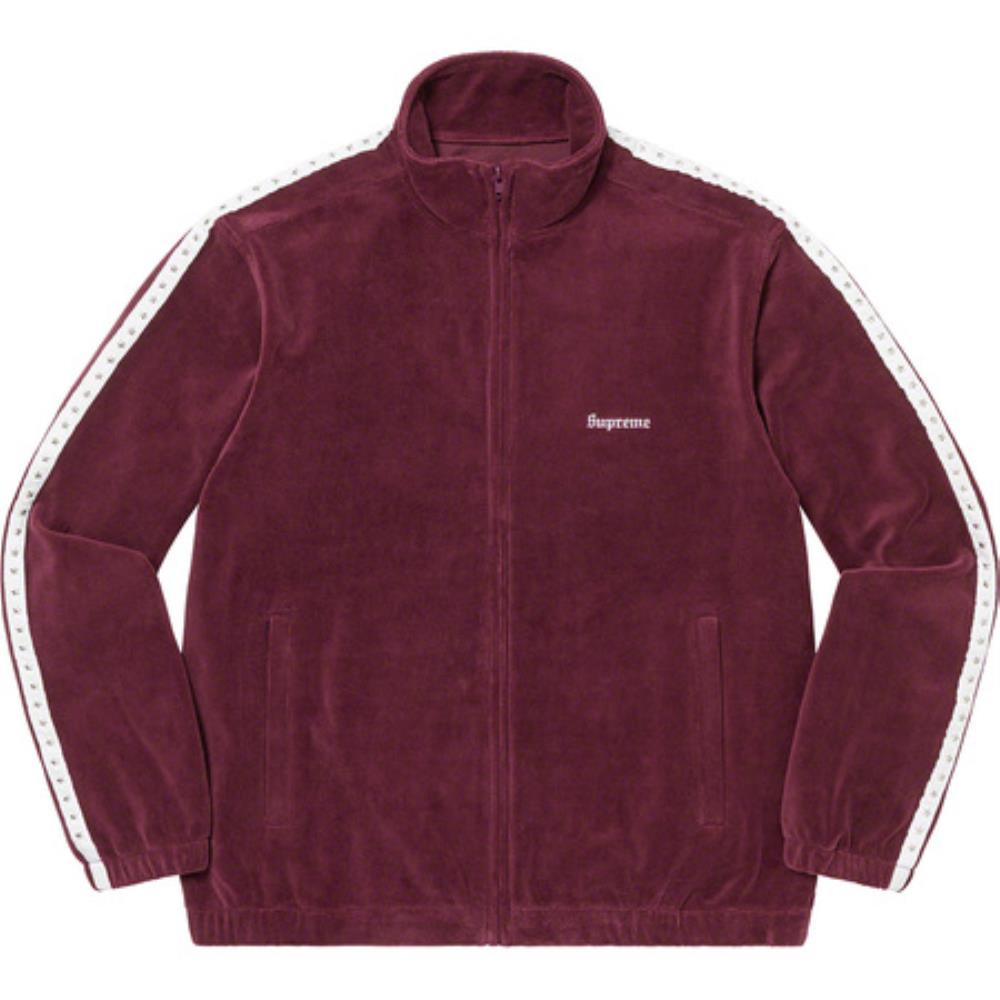 Studded Velour Track Jacket