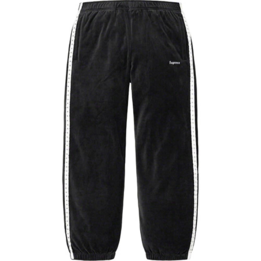 Studded Velour Track Pant