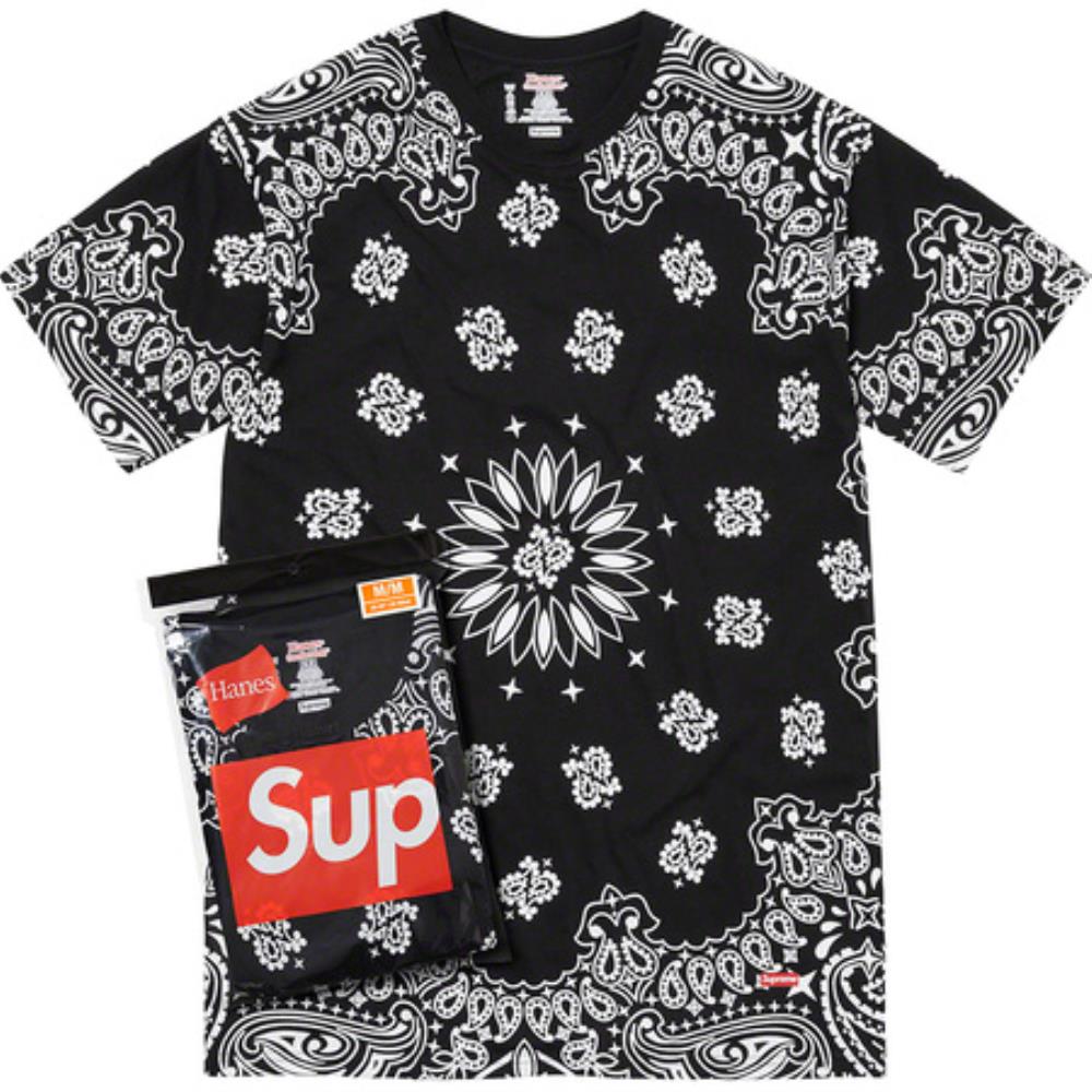Supreme?/Hanes? Bandana Tagless Tees (2 Pack)