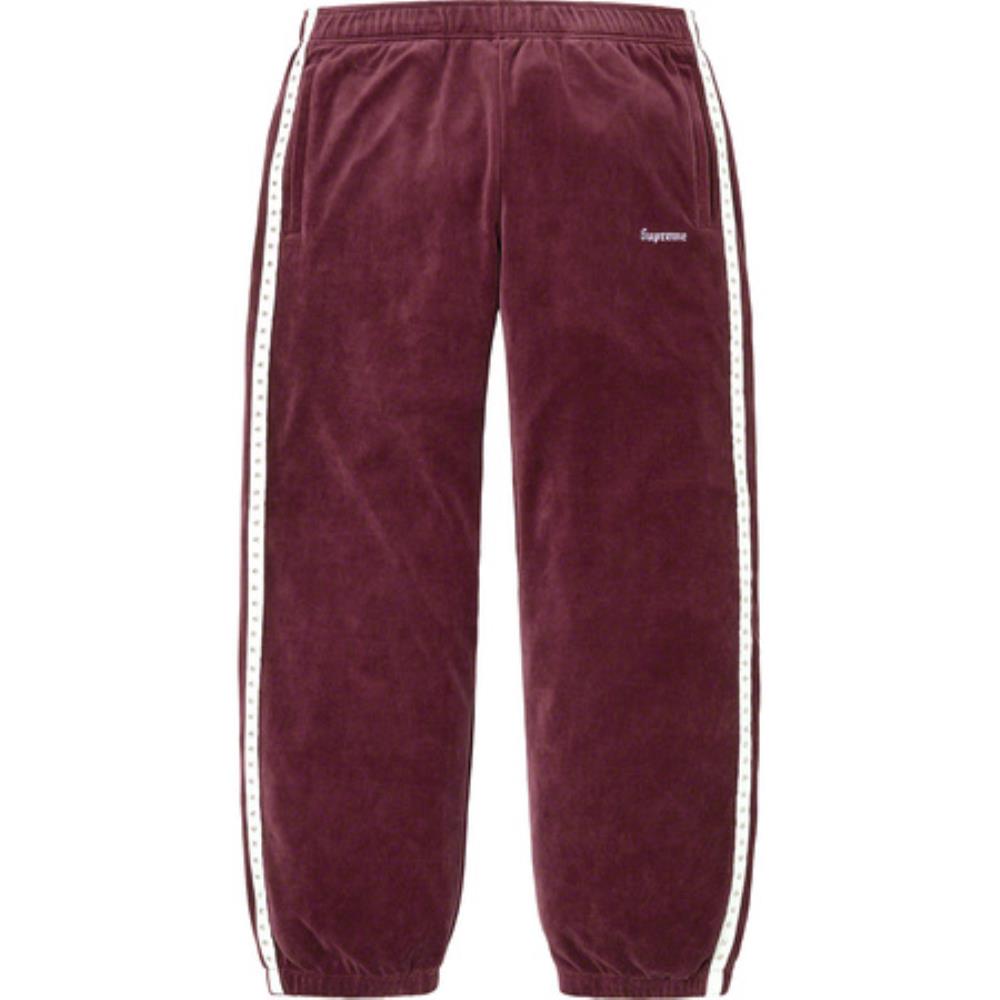 Studded Velour Track Pant