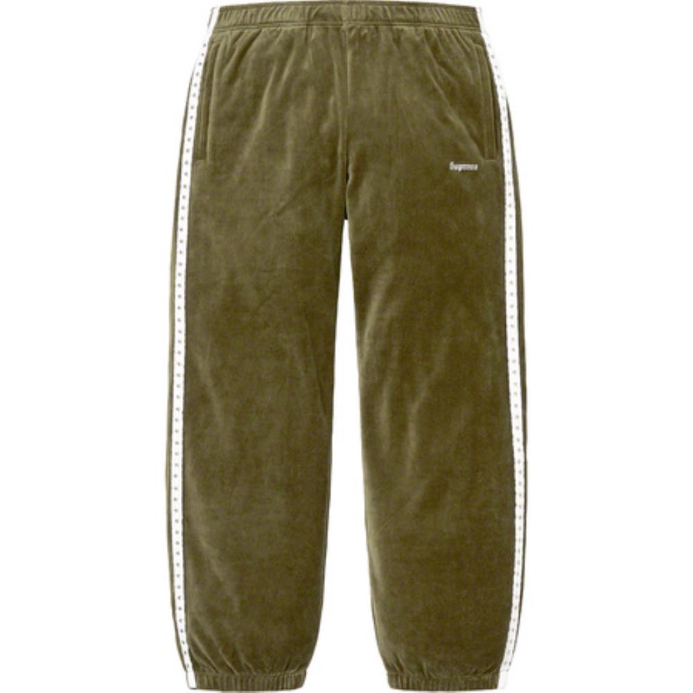 Studded Velour Track Pant